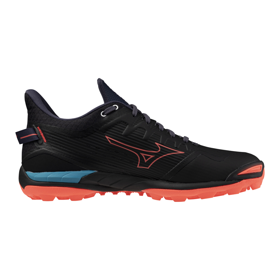Mizuno WAVE LEOPARDUS Black/Neon Flame/Peacock Blue